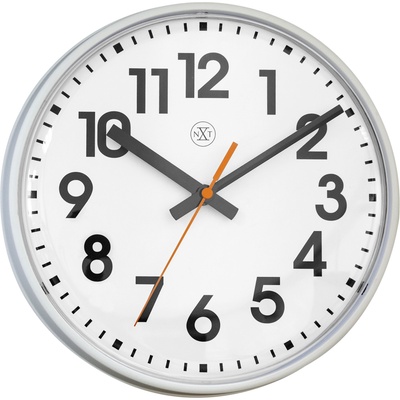 NeXtime Стенен часовник Peter 26 см бял (7367WI)