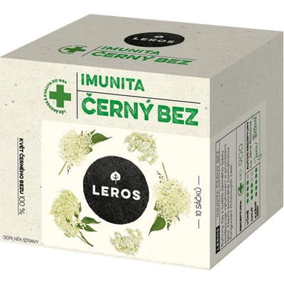 Leros Bylinný čaj Imunita Černý bez 10 sáčků