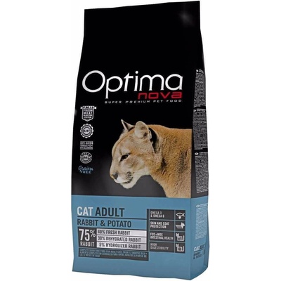 OPTIMA nova cat GF ADULT rabbit potato 2 kg