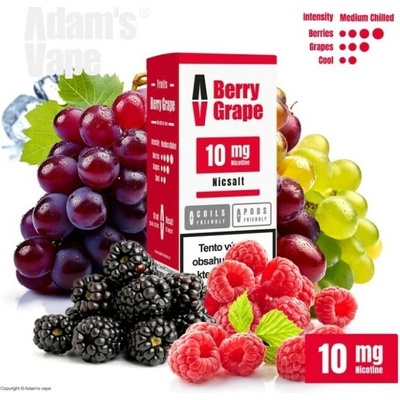 Adams Vape Salt Berry Grape 10 ml 10 mg