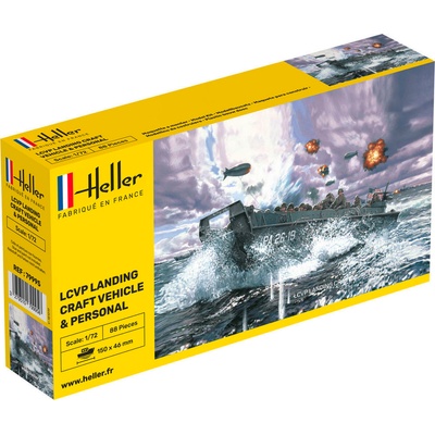 Heller LCVP Landungsboot mit Besatzung 1:72