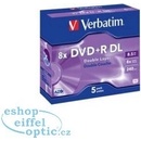 Verbatim DVD+R DL, 8,5GB 8x, AZO, jewel, 5ks (43541)