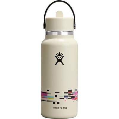 Hydro Flask Wide Flex Straw Cap termoska 946 ml glitch white