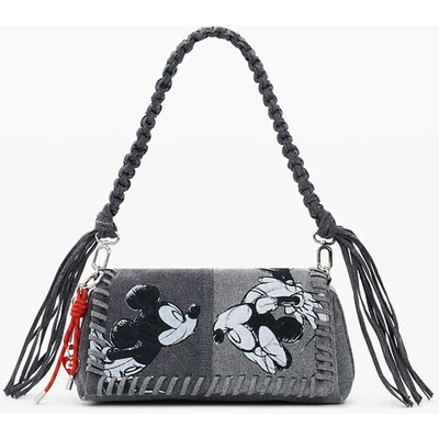 Desigual MICKEY KISS NARON MEDIUM FLAP Šedá BLACK