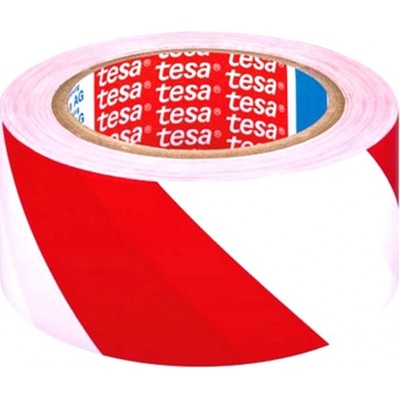 Tesa výstražná značkovací páska 50 mm × 33 m červeno-bílá – Hledejceny.cz