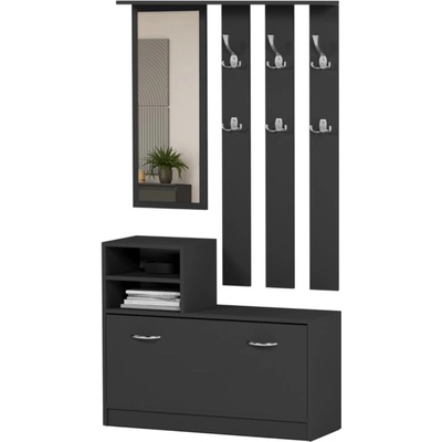 Framire Skříň do předsíně V1 se zrcadlem Antracit 90 cm