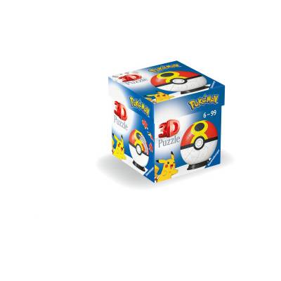 Ravensburger 3D Puzzle 11628 - Puzzle-Ball Pokémon Pokéballs - Wiederball - [EN] Repeat Ball - für große und kleine Pokémon Fans ab 6 Jahren