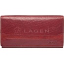 Lagen dámská kožená peněženka w 2025 W red červená