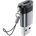 ACEFAST J8 USB-C - USB-A адаптер - сив (J8)