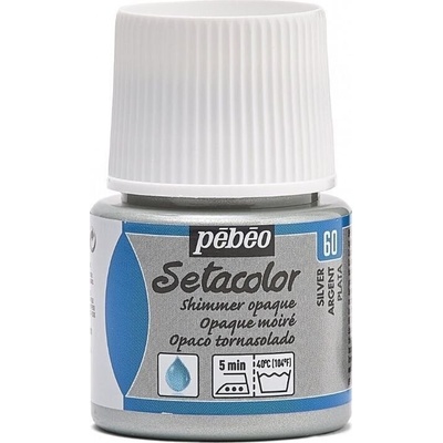 Pébéo Setacolor farba na látky 60 silver 45 ml
