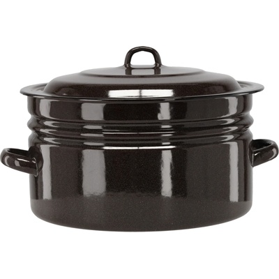 CHOMIK Smaltovaný hrniec 25 l 40 cm hnedý CH-EMA3608
