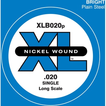 D'Addario XLB020P Еденична струна за бас китара