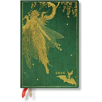 Paperblanks Планер Olive Fairy, Mini, 1 ден на страница, твъ (1570181399)