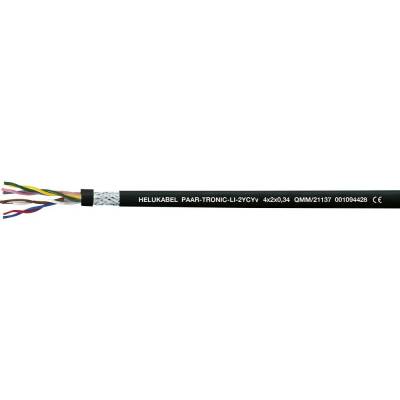 Helu 21148-500 datový Li-2YCYv 4 x 2 x 1 mm² černá 500 m