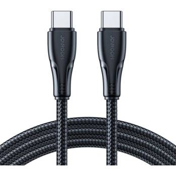 JOYROOM Кабел за данни JOYROOM SURPASS Type-C - Type-C, 25 см, ЧЕРЕН (S-A11 C-C 60W 0.25M BLACK)
