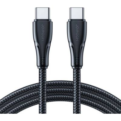 JOYROOM Кабел за данни JOYROOM SURPASS Type-C - Type-C, 25 см, ЧЕРЕН (S-A11 C-C 60W 0.25M BLACK)