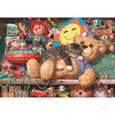 Anatolian - Puzzle Read: Toy Cupboard Kitten - 260 piese