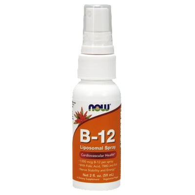 NOW НАУ ФУДС ВИТАМИН B-12 LIPOSOMAL СПРЕЙ - 59 МЛ /NOW B-12 LIPOSOMAL SPRAY 59, 2 ml