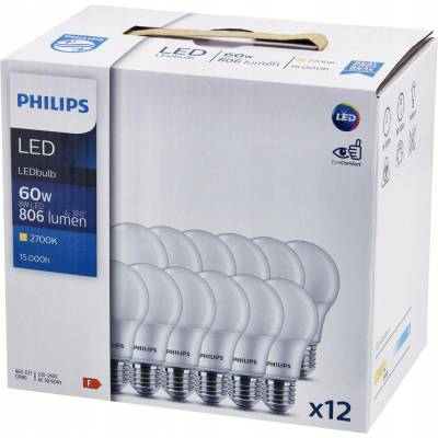 Philips CorePro LEDbulb ND 8-60W A60 E27 827 12ks
