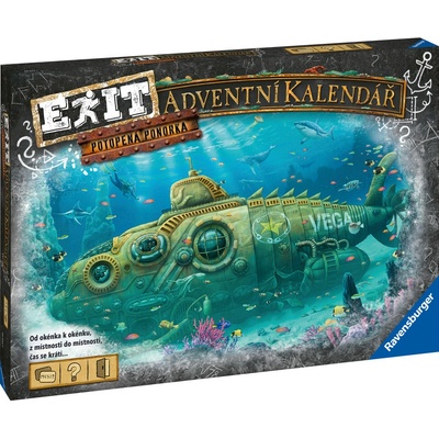 Ravensburger Exit Adventní kalendář Potopená ponorka