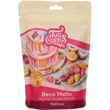FunCakes Snadno rozpustná poleva v peckách Žlutá 250 g