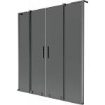 Mexen Velar L Дуо параван за вана двукрилен плъзгащ се 160 x 150 см, графит, (896-160-003-42-66)