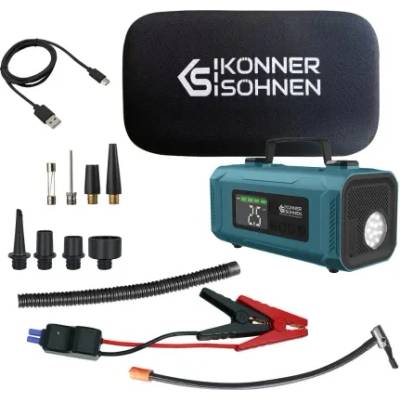 Koenner-soehnen Стартер с акумулаторен компресор koenner-soehnen ks jsp-2000/ 15v (ks jsp-2000)