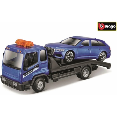 Bburago odtahovka s Audi A6 Avant 1:43