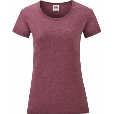 Fruit of the Loom Lady-Fit Valueweight T bordó