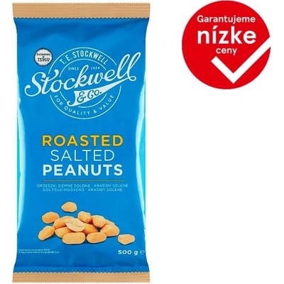 Stockwell & Co. Pražené lúpané solené arašidy 500 g