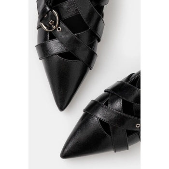 Pinko Кожени балеринки Pinko Giani в черно SD0103 P042 Z99 (SD0103.P042.Z99)