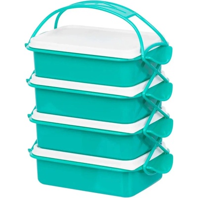 Obedár MagicHome CS336, 4 dielny, 4x 1000 ml, PP/PE, 24,3x14,6x29,5 cm