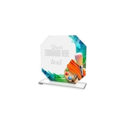 Poháry Bauer Skleněná trofej CR2024302M66 Malování