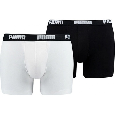 Puma Boxer White Black Bieločierne 2 Pack