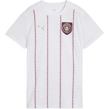 Image 1 of PUMA Дамска риза с къс ръкав Puma Manchester City Pre Match Short Sleeve Shirt 2024 2025 Womens - White/Jasper