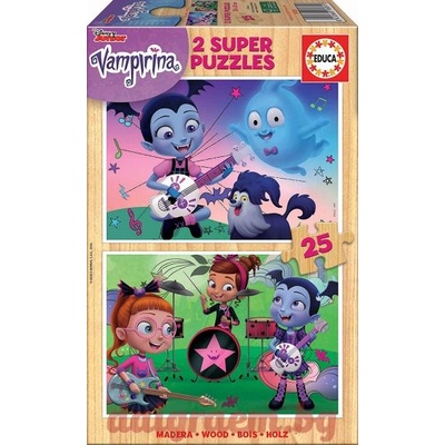 Educa Дървен пъзел EDUCA 18081 - 2 х 25 части - Vampirina (EDU18081)