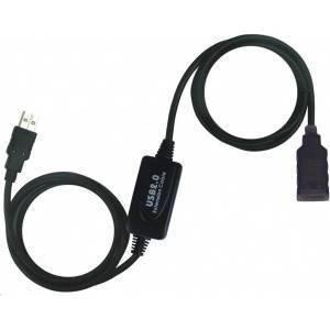 PremiumCord USB Cable PremiumCord USB-A - USB-A 10 m Black (ku2rep10)