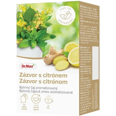 Dr.Max Zázvor s citrónem bylinný čaj 20 x 1,5 g