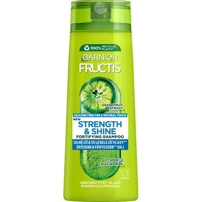 Garnier Fructis Strength & Shine Fortifying Shampoo šampon pro posílení a lesk vlasů 250 ml