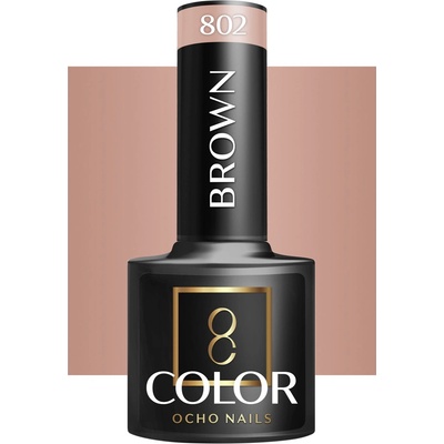 Ocho Nails lak na nechty hnedý 802 5 g