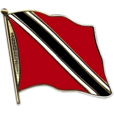 Odznak (pins) 20mm vlajka Trinidad a Tobago - farebný