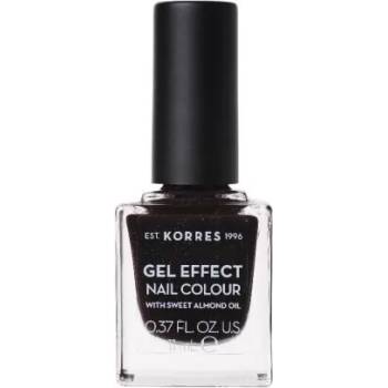 KORRES Лак с гел ефект с бадемово масло, Korres Gel Effect Nail Colour No77 Sequins Plum 11ml