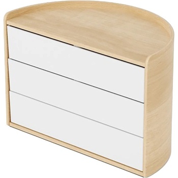 Umbra Кутия за бижута на три нива Umbra Moona, цвят натурален и бял (1014748-668)