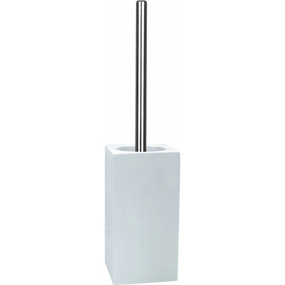 Spirella WC kefa QUADRO s bielou porcelánovou nádobou