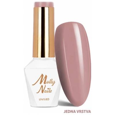 Molly Nails The Trend Edit 308 Vintage Rose púdrovo ružový gél lak 8 g