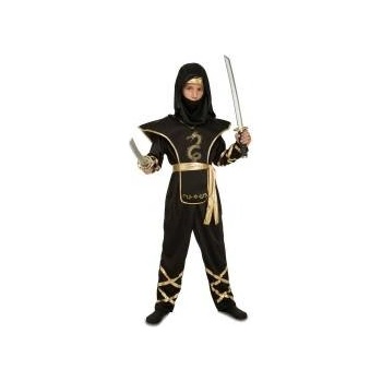 My Other Me Маскировъчен костюм за деца My Other Me Черен Нинджа (4 Части) Размер 7-9 години