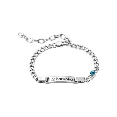 Šperky4U Personalizovaný ocelový náramek s destičkou - OPA1843