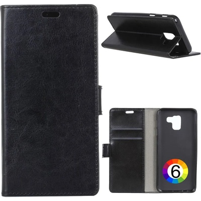 Samsung Galaxy J6 (2018) Magnetic Wallet Кожен Калъф и Протектор