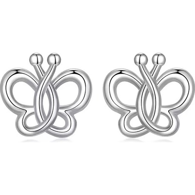 Grace Silver Jewellery stříbrné náušnice Motýlci E-BSE1168/295 stříbrná