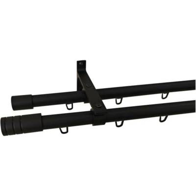 SP TREND Souprava záclonová dvojitá DELTA 19/160 cm, černá